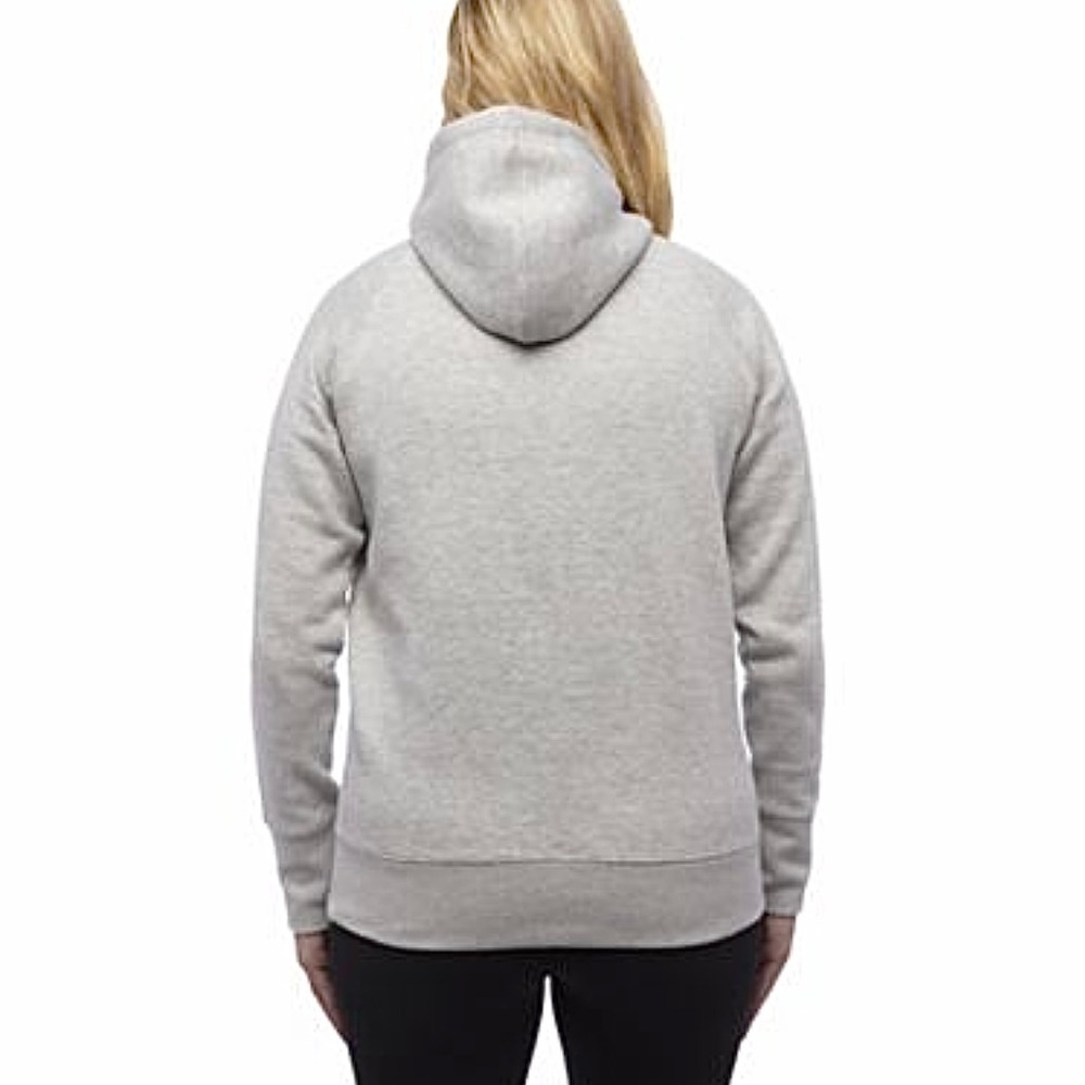 Champion Gray with Blue Logo Powerblend Hoodie - Picture 6 of 9